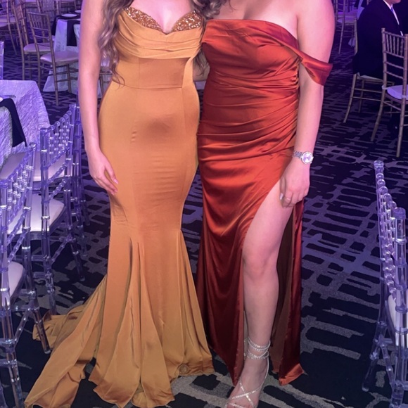 Burnt Orange Cinderella Divine Dress - Picture 2 of 2